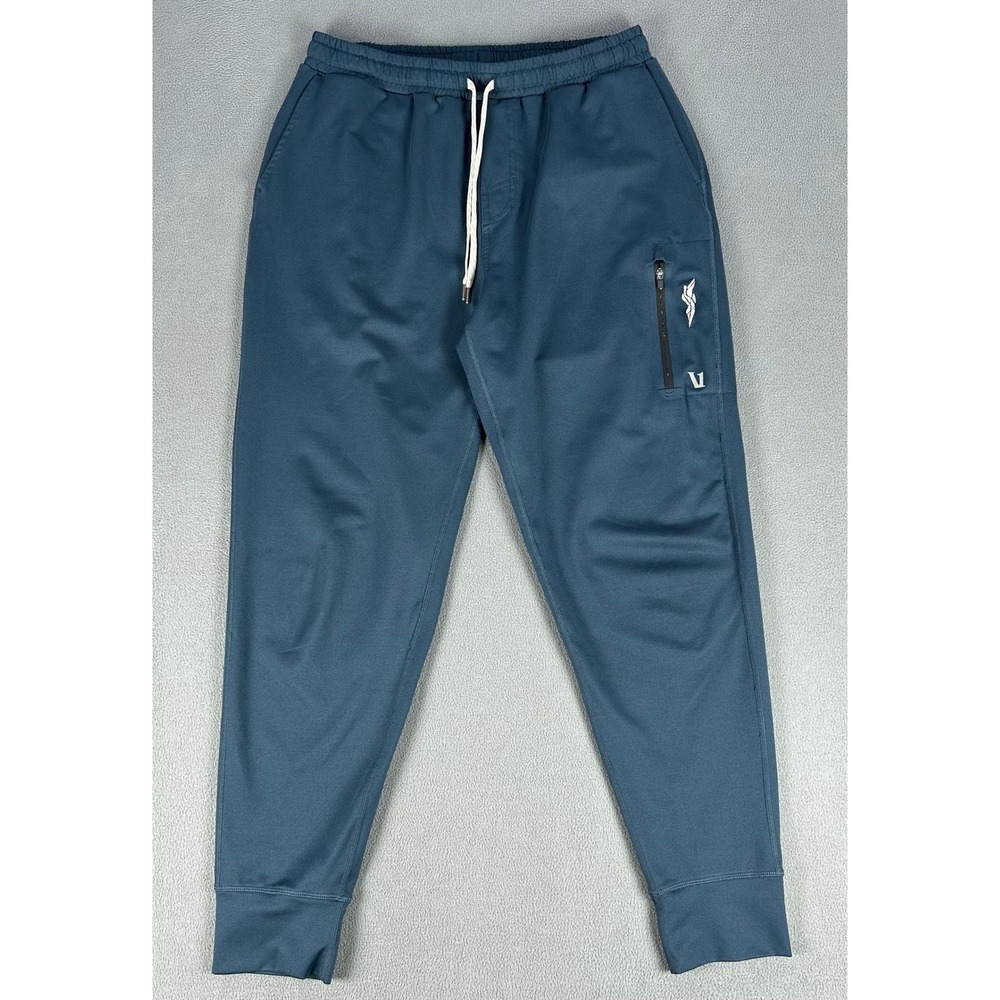 Vuori Joggers Mens Medium Blue Sunday Performance Training Gym Lounge Minimalist